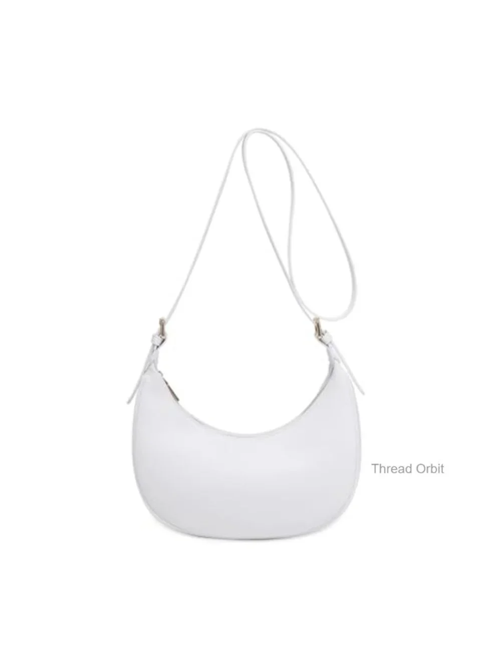 Faux Leather Hobo Shoulder Bag Crossbody Purse Trendy Small Crescent Clutch